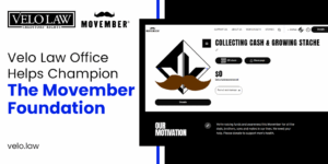 Velo Law Office Helps Champion The Movember Foundation. “Collecting cash and growing ‘stache.”